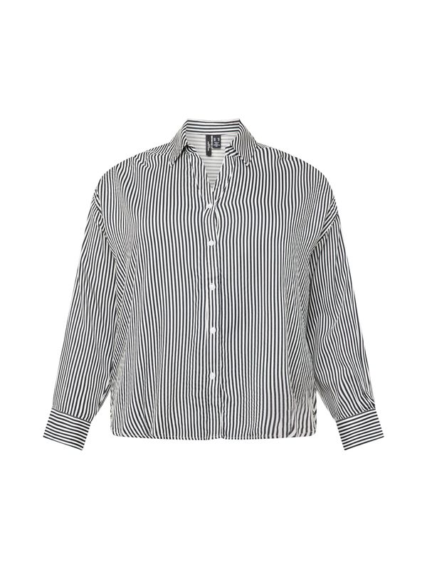 Vero Moda Curve Vero Moda Curve Bluza 'VMBumpy'  crna / bijela