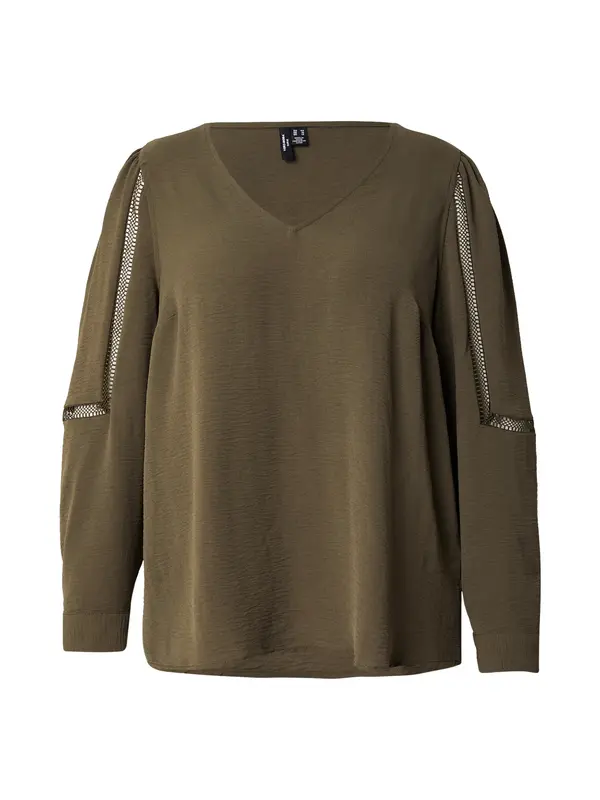 Vero Moda Curve Vero Moda Curve Bluza 'VMCalva'  maslinasta