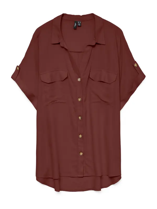 Vero Moda Curve Vero Moda Curve Bluza 'VMCBUMPY'  hrđavo smeđa