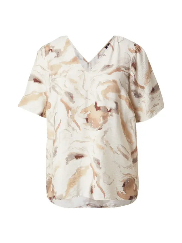 Vero Moda Curve Vero Moda Curve Bluza 'VMCCille'  ecru/prljavo bijela / svijetlobež / smeđa / bijela