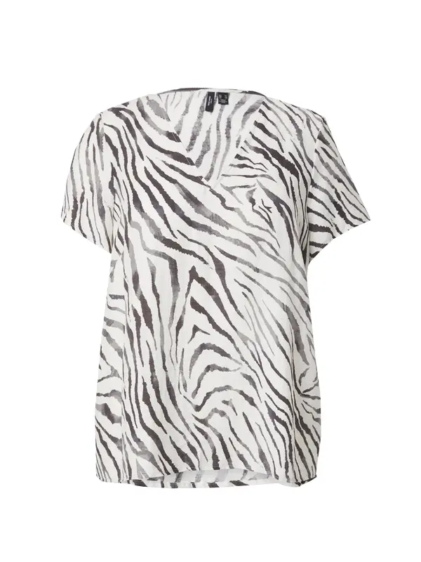 Vero Moda Curve Vero Moda Curve Bluza 'VMCDORA'  crna / bijela