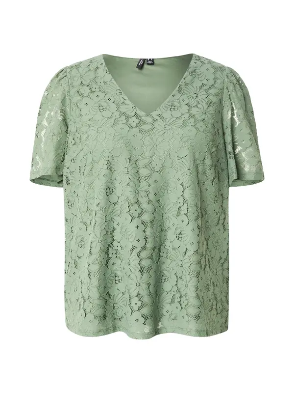 Vero Moda Curve Vero Moda Curve Bluza 'VMCHONEY'  sivkasto zelena