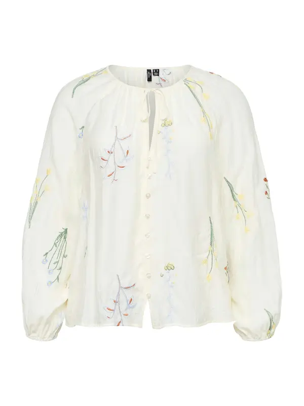 Vero Moda Curve Vero Moda Curve Bluza 'VMCLINA'  svijetloplava / svijetložuta / svijetlozelena / bijela