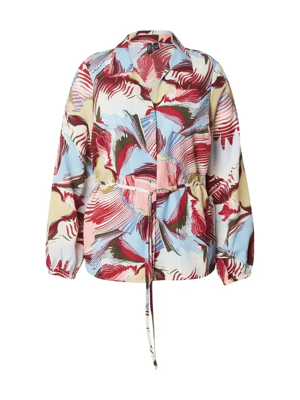 Vero Moda Curve Vero Moda Curve Bluza 'VMCRUBY'  maslinasta / roza / svijetloroza / crvena