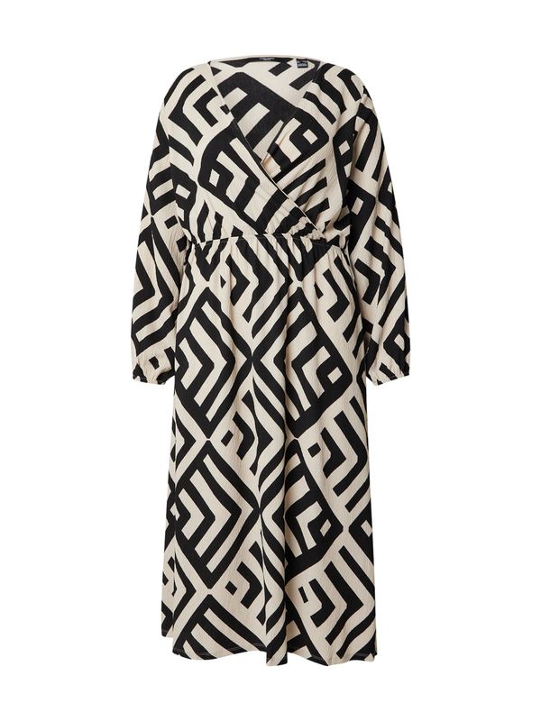 Vero Moda Curve Vero Moda Curve Haljina 'VMCPOET'  srebrno siva / crna