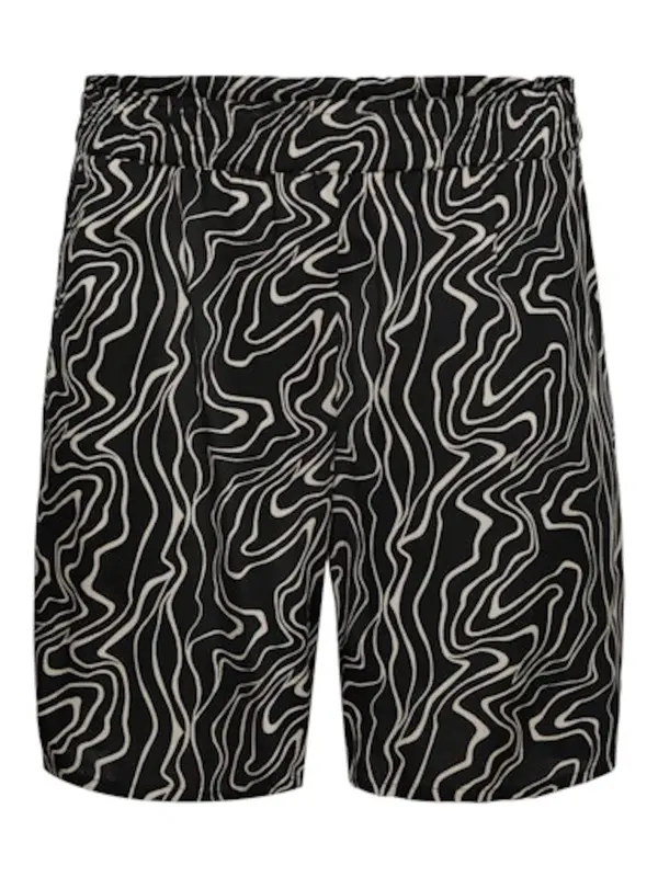 Vero Moda Curve Vero Moda Curve Hlače 'VMCEASY JOY'  sivkasto bež / crna