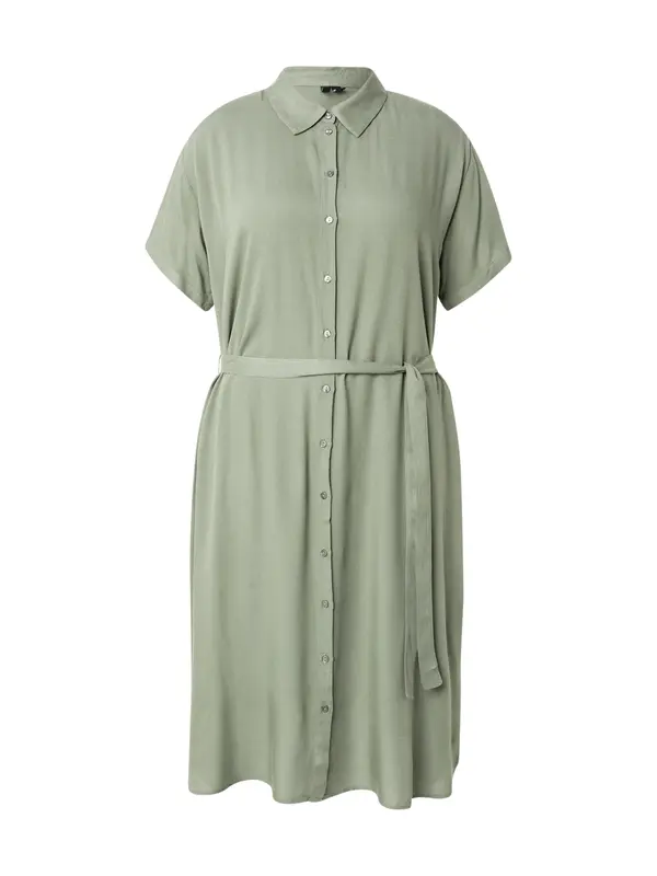 Vero Moda Curve Vero Moda Curve Košulja haljina 'VMBumpy'  tamno zelena