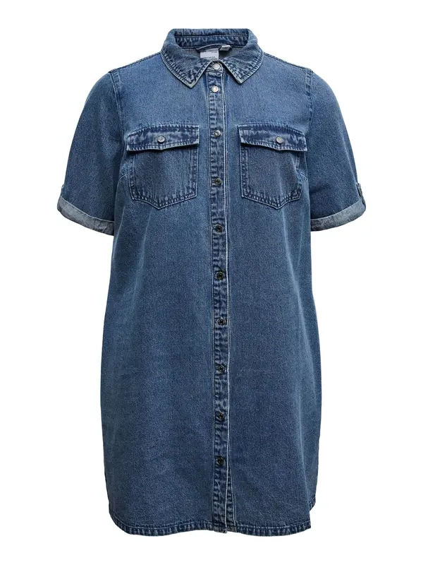 Vero Moda Vero Moda Curve Košulja haljina 'VMCJennie'  plavi traper