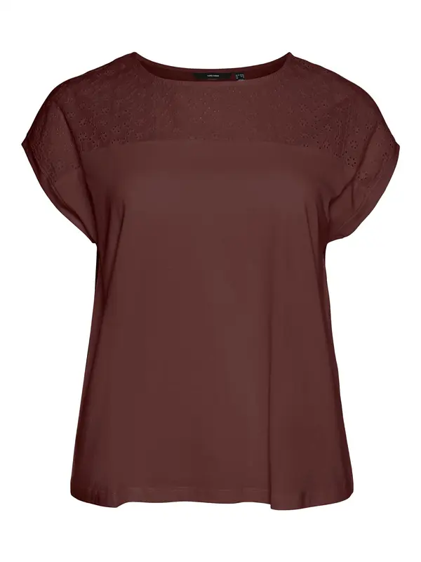 Vero Moda Curve Vero Moda Curve Majica 'VMCKAYA'  boja vina