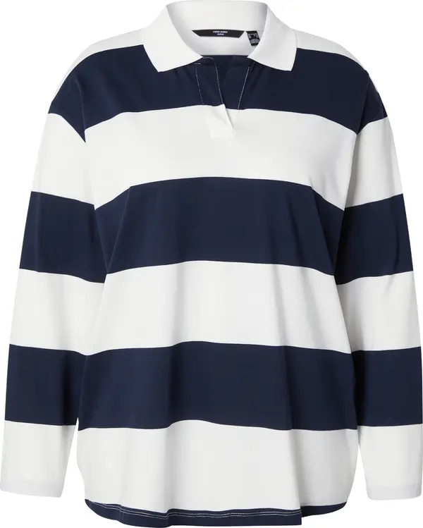 Vero Moda Vero Moda Curve Majica 'VMCMOLLY'  tamno plava / bijela