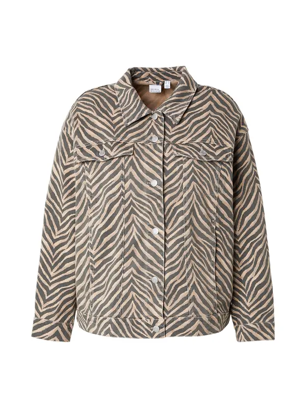 Vero Moda Vero Moda Curve Prijelazna jakna 'VMCTessa'  cappuccino / crni traper