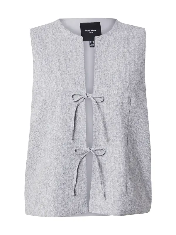 Vero Moda Curve Vero Moda Curve Prsluk 'VMCTAMMI'  svijetlosiva / bijela melange