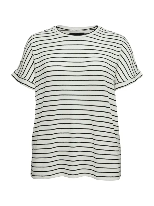 Vero Moda Curve Vero Moda Curve Pulover 'VMCBRIANNA'  crna / bijela