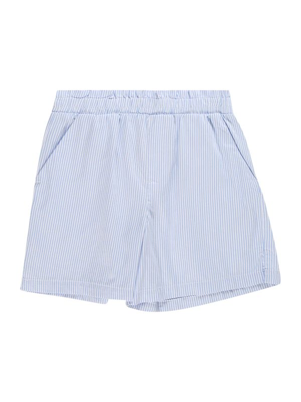 Vero Moda Girl Vero Moda Girl Hlače 'PINNY'  svijetloplava / bijela