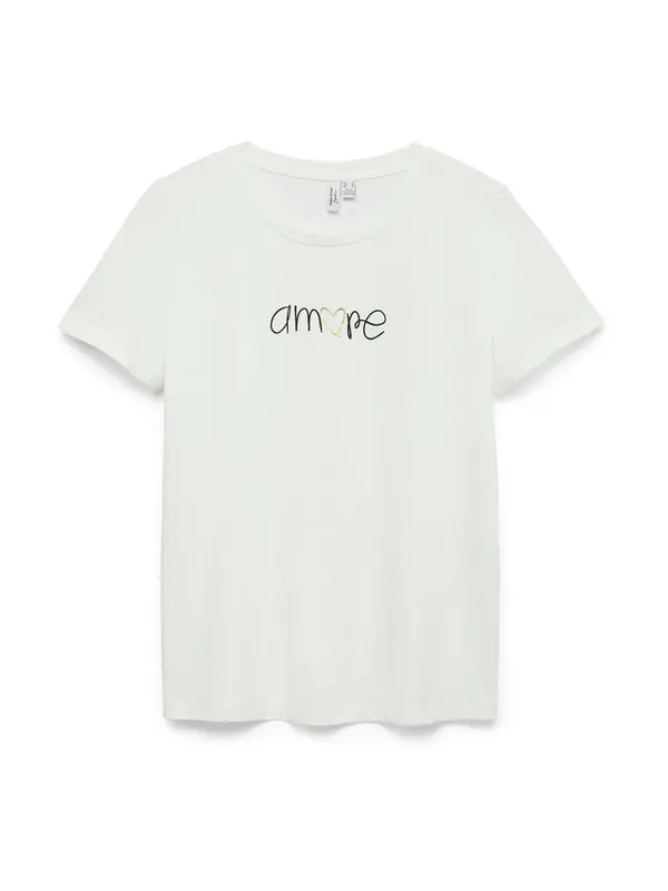 Vero Moda Vero Moda Girl Majica 'VMIKAMI'  zlatna / crna / bijela