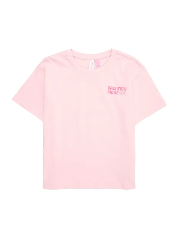 Vero Moda Girl Vero Moda Girl Majica 'VMMARIANE CATY'  plava / ciglasto crvena / roza / svijetloroza