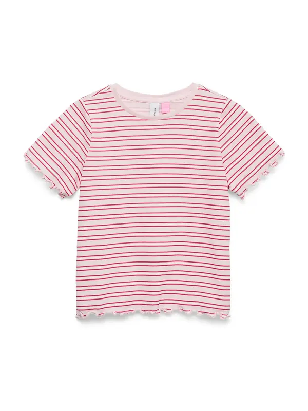 Vero Moda Vero Moda Girl Majica 'VMPAULINA'  roza / crvena / bijela