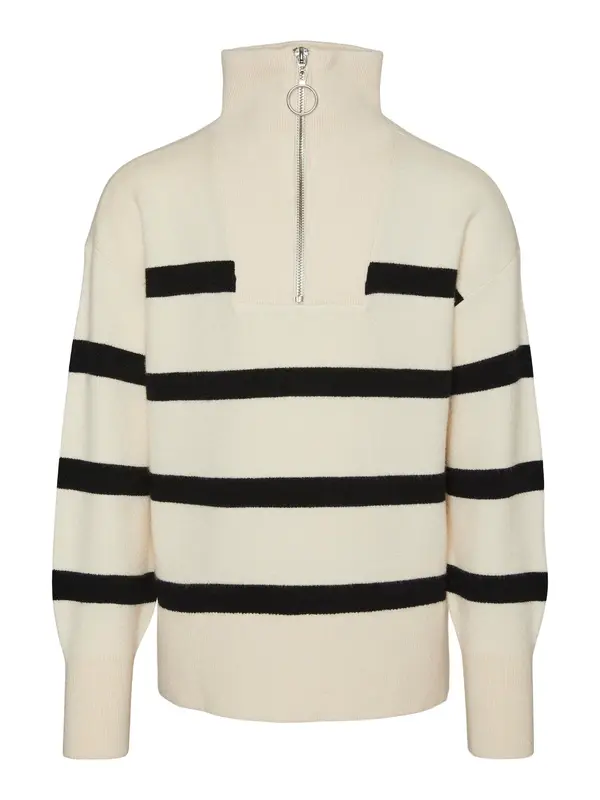Vero Moda Vero Moda Girl Pulover 'VMSABA'  boja pijeska / crna
