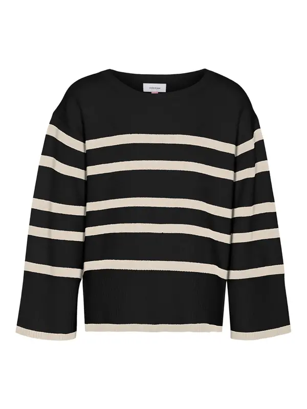 Vero Moda Girl Vero Moda Girl Pulover 'VMSABA'  ecru/prljavo bijela / crna