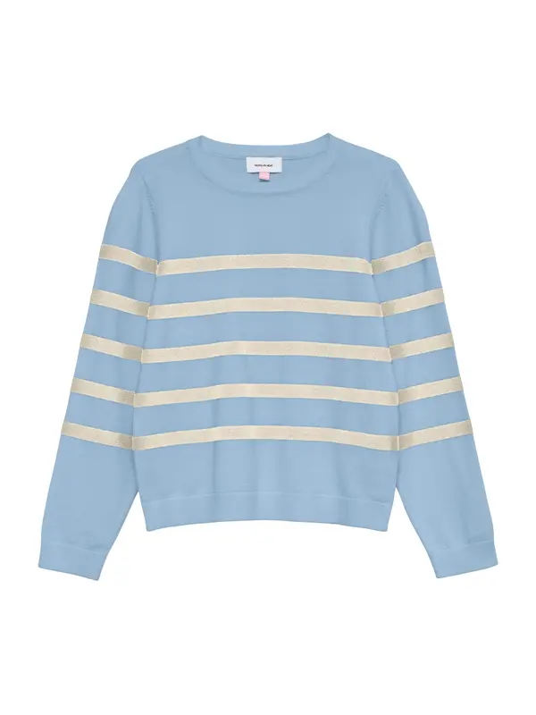 Vero Moda Vero Moda Girl Pulover 'VMSaba'  svijetloplava / srebro