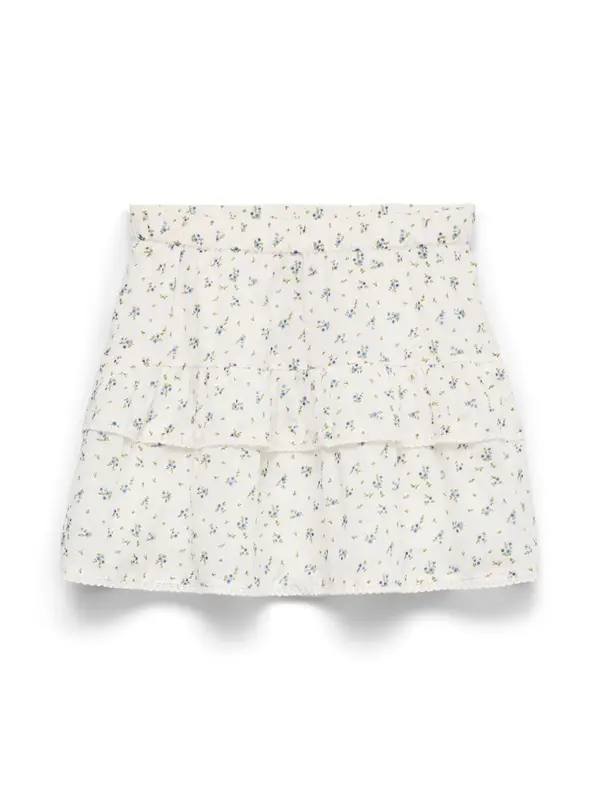 Vero Moda Girl Vero Moda Girl Suknja 'VMTrine'  plava / kivi zelena / prljavo bijela