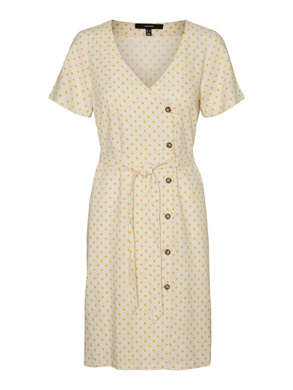 VERO MODA VERO MODA Haljina 'Astimilo'  žuta / bijela