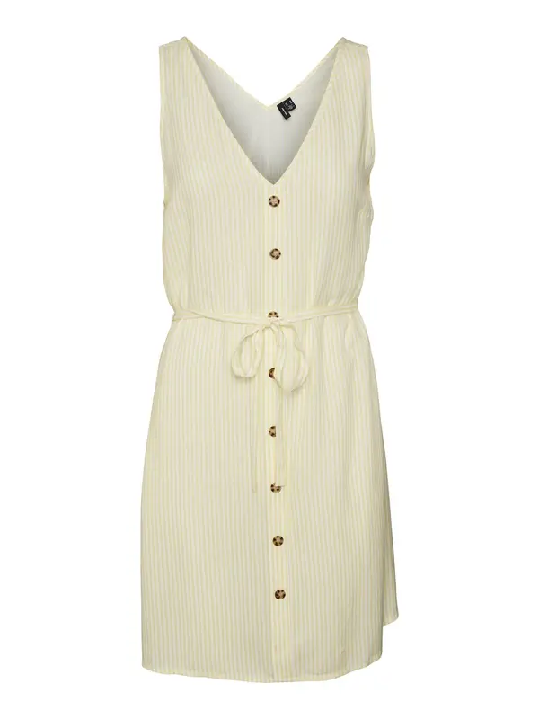 Vero Moda VERO MODA Haljina 'BUMPY'  žuta / bijela