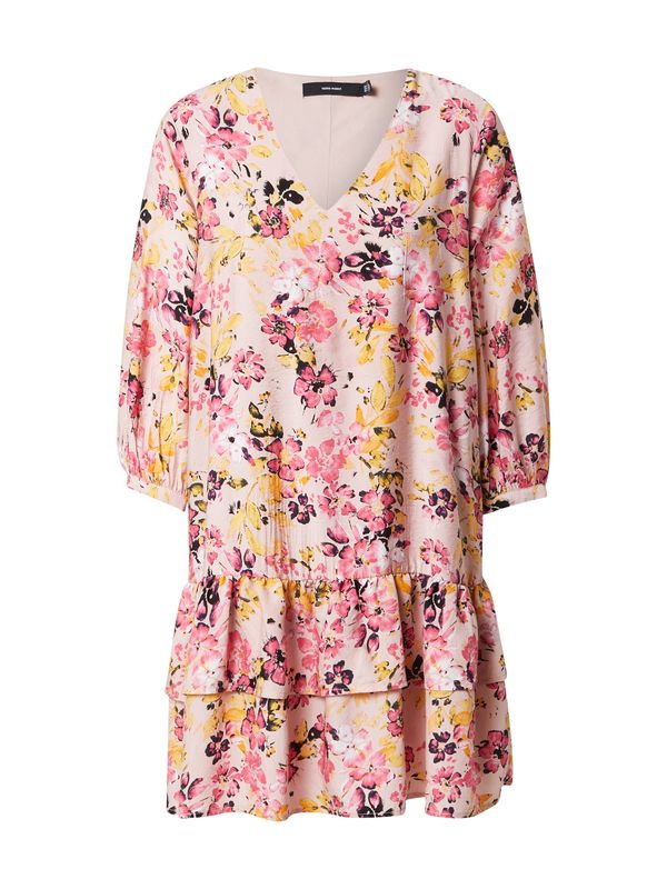 VERO MODA VERO MODA Haljina 'GIGI'  žuta / roza / rosé / crna