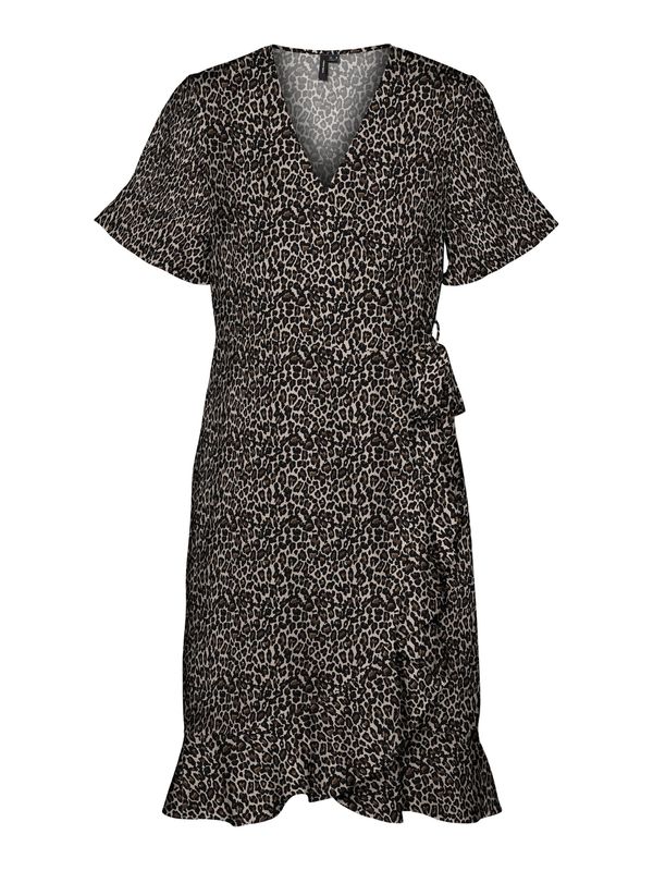 Vero Moda VERO MODA Haljina 'Henna'  bež / smeđa / crna