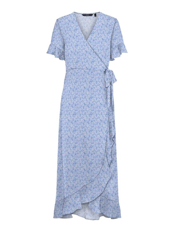 VERO MODA VERO MODA Haljina 'Henna'  kobalt plava / svijetloplava / pastelno žuta / ljubičasta