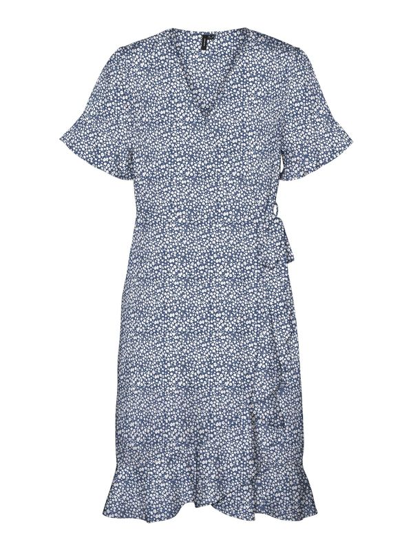 Vero Moda VERO MODA Haljina 'HENNA'  sivkasto plava / prljavo bijela