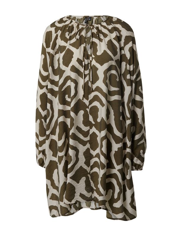 VERO MODA VERO MODA Haljina 'IRIS'  kaki / bijela