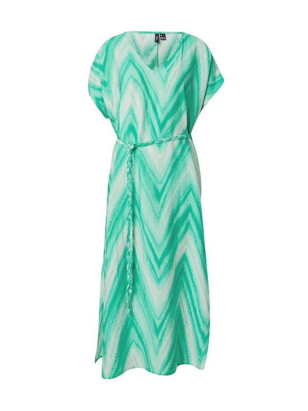 VERO MODA VERO MODA Haljina 'JOSIE KUA'  žad / svijetlozelena / bijela