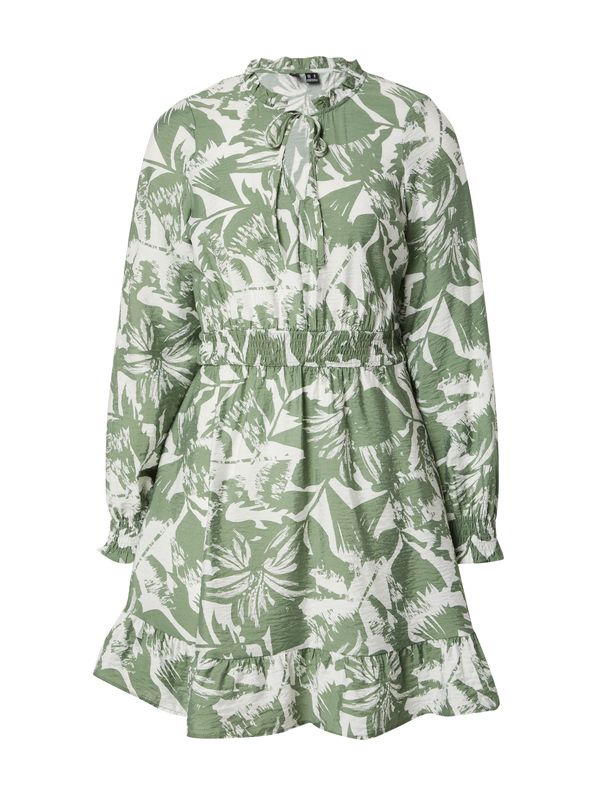 VERO MODA VERO MODA Haljina 'JOSIE'  zelena / bijela