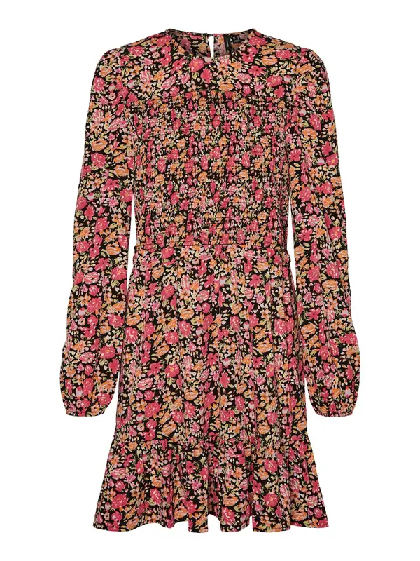 Vero Moda VERO MODA Haljina 'MIA'  pastelno zelena / narančasta / ružičasta / crna