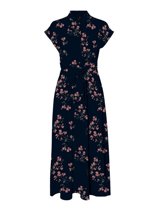 VERO MODA VERO MODA Haljina  noćno plava / smeđa / narančasta