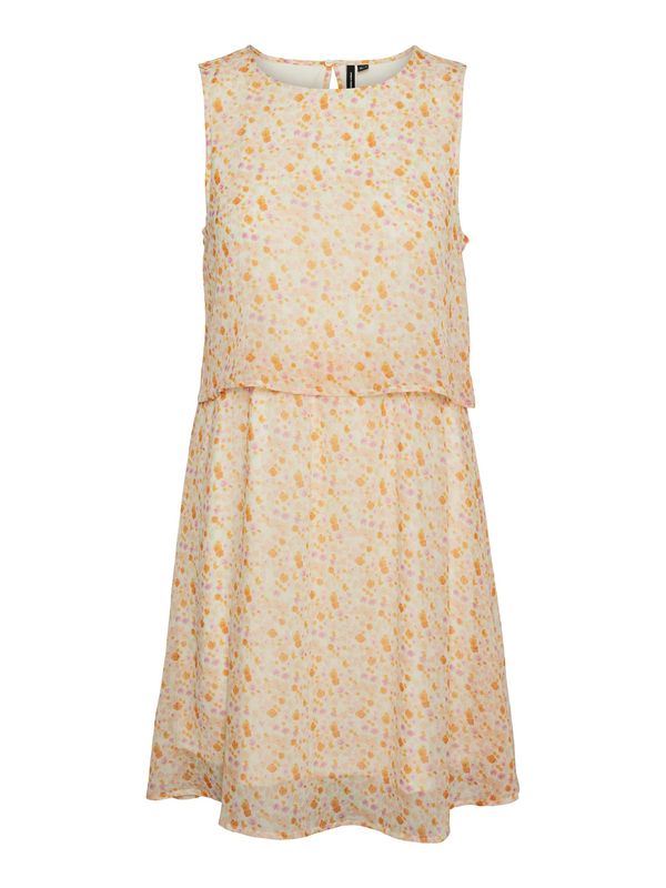 VERO MODA VERO MODA Haljina 'SMILLA'  šafran / lila / rosé / vuneno bijela