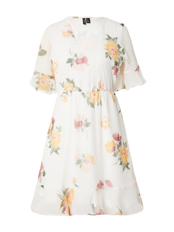 VERO MODA VERO MODA Haljina 'SMILLA'  zelena / narančasta / roza / bijela