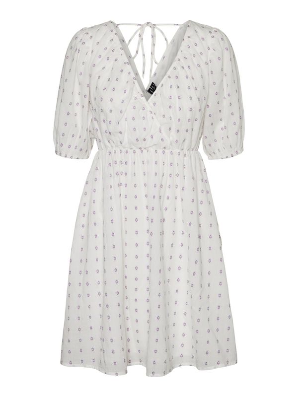VERO MODA VERO MODA Haljina  tamno ljubičasta / bijela
