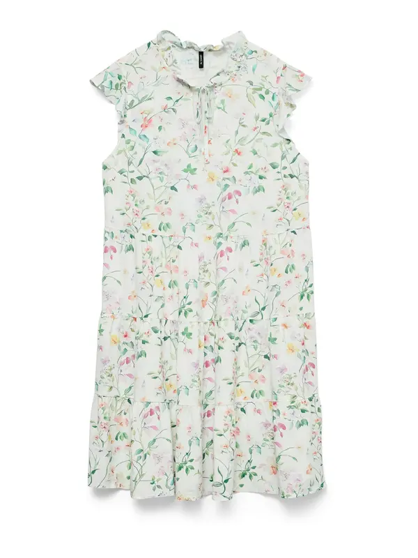 Vero Moda VERO MODA Haljina 'VMALBA'  zelena / pastelno narančasta / roza / bijela