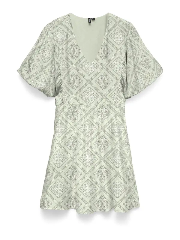 VERO MODA VERO MODA Haljina 'VMBLISS'  svijetlozelena / bijela