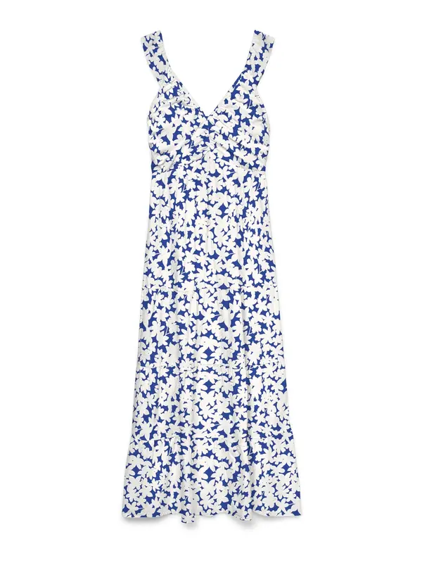 VERO MODA VERO MODA Haljina 'VMDICTHE'  azur / bijela