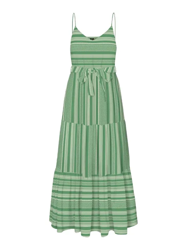 VERO MODA VERO MODA Haljina 'VMDICTHE'  bež / zelena