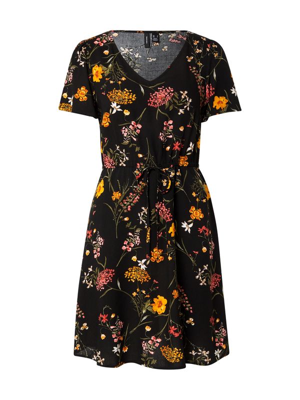 VERO MODA VERO MODA Haljina 'VMEASY'  zelena / narančasta / crvena / crna