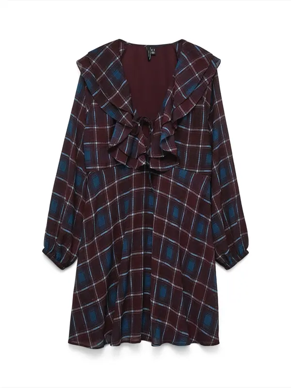 Vero Moda VERO MODA Haljina 'VMEmilie'  plava / svijetloplava / boja vina