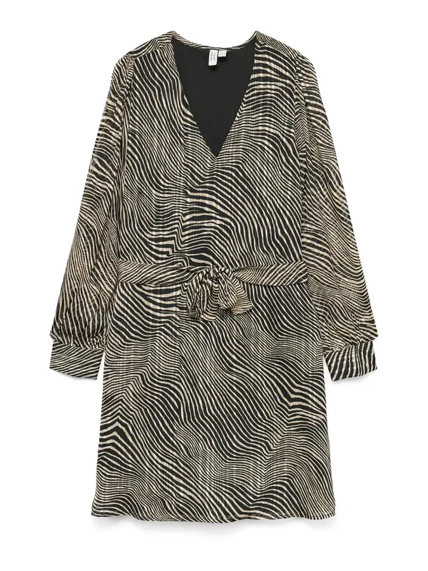 Vero Moda VERO MODA Haljina 'VMGEBRA GEDNA'  boja pijeska / tamno bež / crna