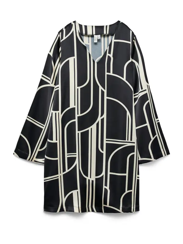 VERO MODA VERO MODA Haljina 'VMHADLEY'  ecru/prljavo bijela / crna