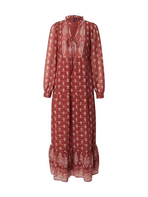 Vero Moda VERO MODA Haljina 'VMHEDI'  tamno crvena / bijela