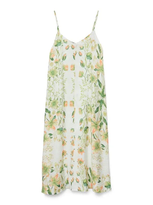 Vero Moda VERO MODA Haljina 'VMJOSIE'  zelena / tamno zelena / narančasta / bijela