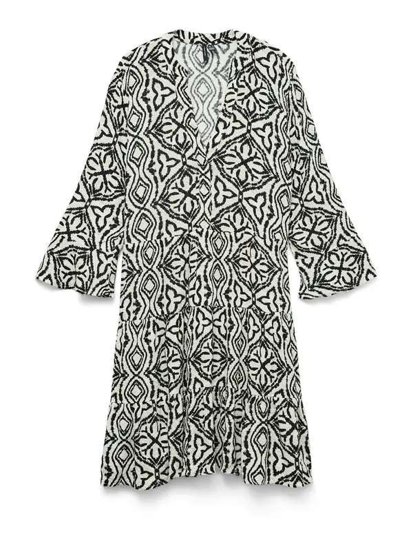 Vero Moda VERO MODA Haljina 'VMMENNY'  bež / svijetlosiva / crna